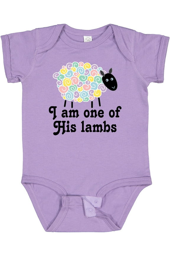 Religious Lamb Christian Childs Boys or Girls Baby Bodysuit