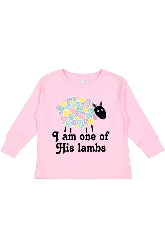 Religious Lamb Christian Childs Gift Boys or Girls Long Sleeve Toddler T-Shirt