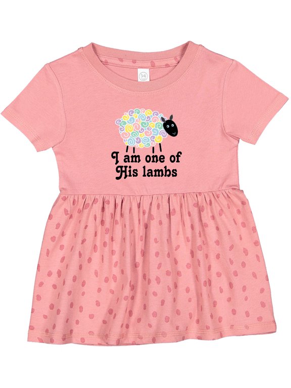 Religious Lamb Christian Childs Girls Baby Dress