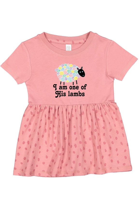 Religious Lamb Christian Childs Girls Baby Dress