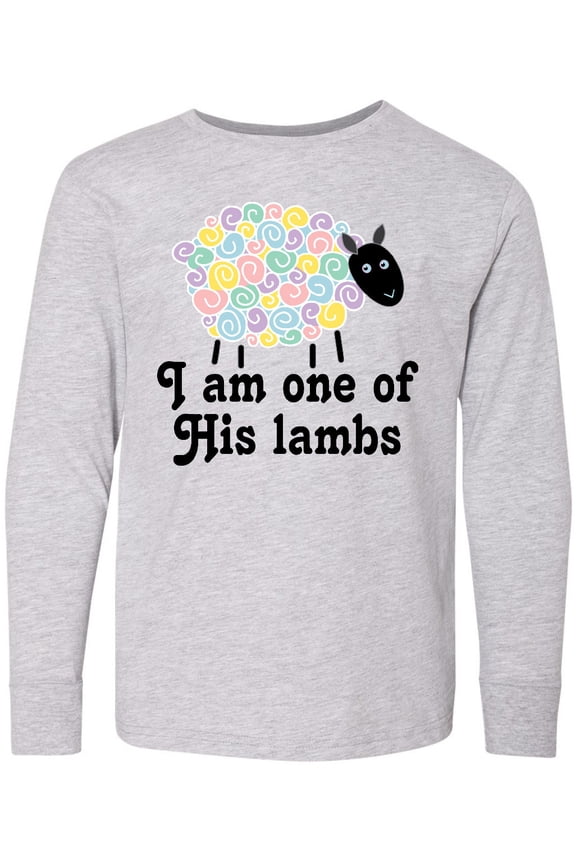 Religious Lamb Christian Childs Long Sleeve Youth T-Shirt