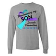 thumbnail image 1 of Inktastic Remembering My Son Suicide Prevention Awareness Long Sleeve T-Shirt, 1 of 5