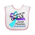 thumbnail image 1 of Inktastic Remembering My Uncle- Suicide Prevention Awareness Boys or Girls Baby Bib, 1 of 4
