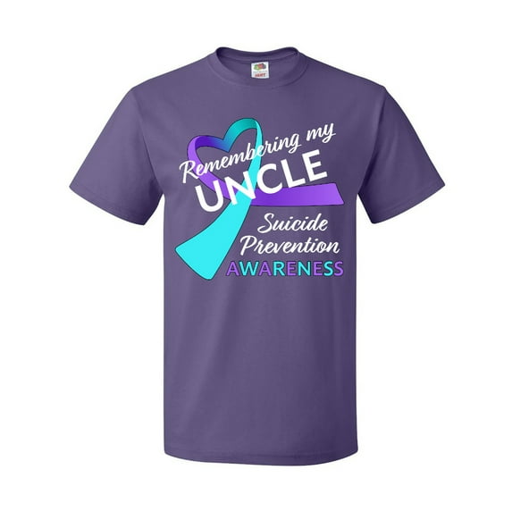 Inktastic Remembering My Uncle- Suicide Prevention Awareness T-Shirt
