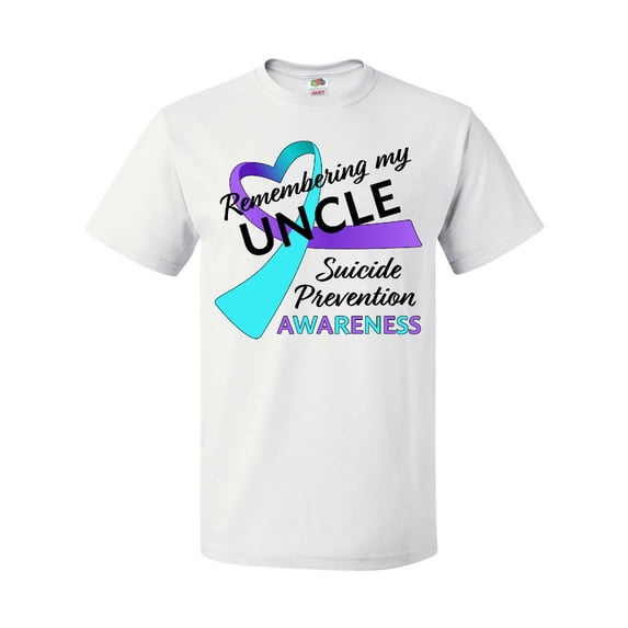 Inktastic Remembering My Uncle- Suicide Prevention Awareness T-Shirt