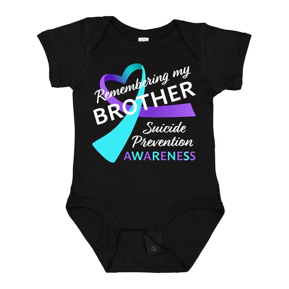 Inktastic Remembering my Brother- suicide prevention awareness Boys or Girls Baby Bodysuit