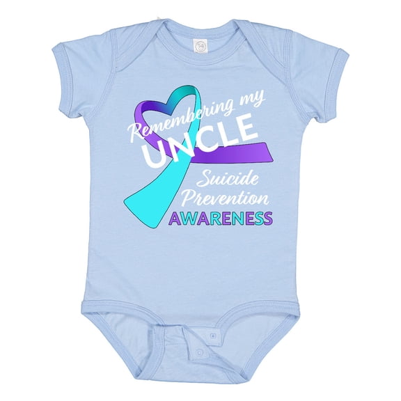 Inktastic Remembering My Uncle Suicide Prevention Awareness Boys or Girls Baby Bodysuit
