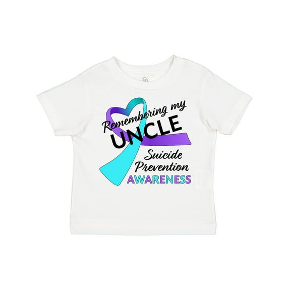 Inktastic Remembering my Uncle- suicide prevention awareness Boys or Girls Toddler T-Shirt