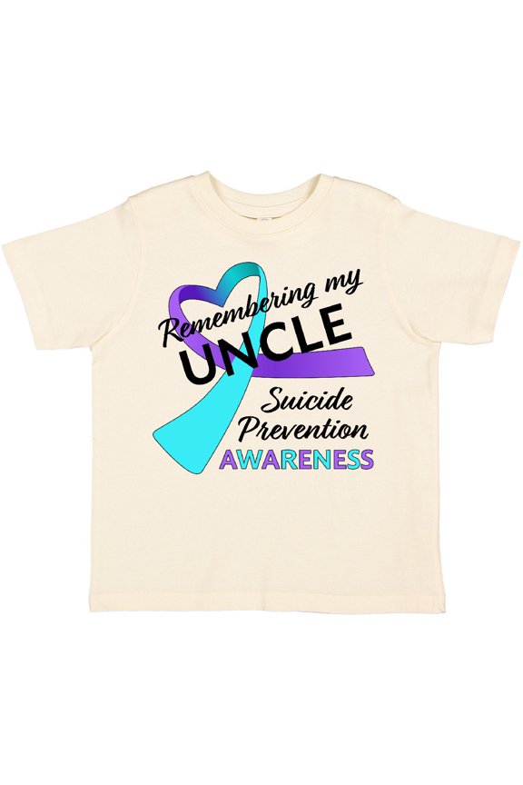 Remembering my Uncle- suicide prevention awareness Boys or Girls Toddler T-Shirt