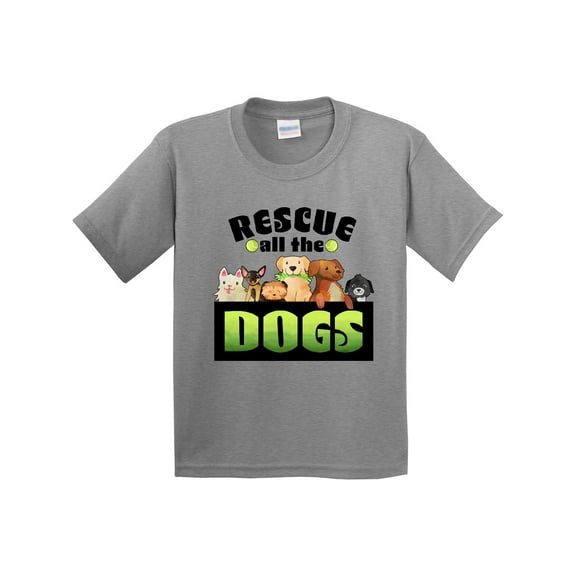 Inktastic Rescue All the Dogs Youth T-Shirt