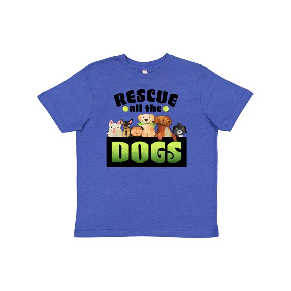 Inktastic Rescue All the Dogs Youth T-Shirt