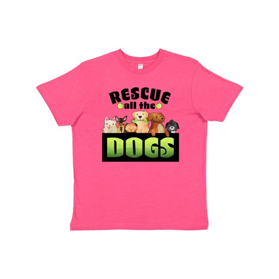 Inktastic Rescue All the Dogs Youth T-Shirt