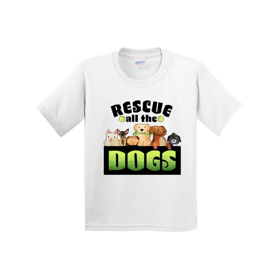 Inktastic Rescue All the Dogs Youth T-Shirt