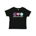 thumbnail image 1 of Inktastic Rescue Dogs Peace Love Rescue Pet Gift Girls Baby T-Shirt, 1 of 5