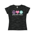thumbnail image 1 of Inktastic Rescue Dogs Peace Love Rescue Pet Gift Women's T-Shirt, 1 of 5