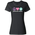 thumbnail image 1 of Inktastic Rescue Dogs Peace Love Rescue Pet Gift Women's T-Shirt, 1 of 5