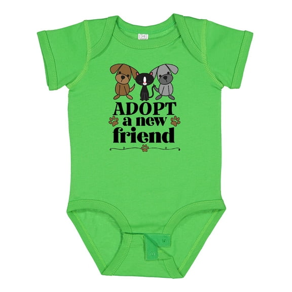 Inktastic Rescue Pet Animal Adopt a New Friend Boys or Girls Baby Bodysuit