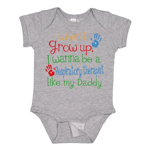 Inktastic Respiratory Therapist Like Daddy Boys or Girls Baby Bodysuit