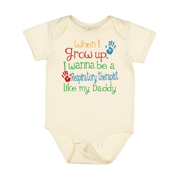 Inktastic Respiratory Therapist Like Daddy Boys or Girls Baby Bodysuit