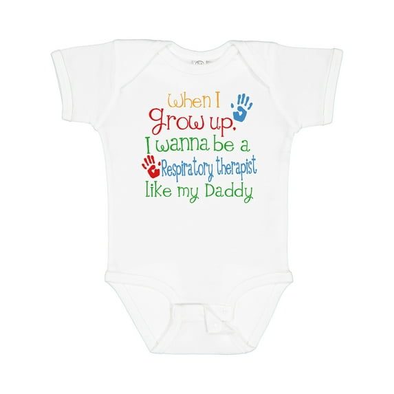 Inktastic Respiratory Therapist Like Daddy Boys or Girls Baby Bodysuit