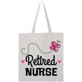 thumbnail image 1 of Inktastic Retired Nurse Nursing Retirement Tote Bag, 1 of 4