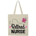 thumbnail image 1 of Inktastic Retired Nurse Nursing Retirement Tote Bag, 1 of 5
