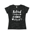 thumbnail image 1 of Inktastic Retired but Forever a Nurse at Heart Women's T-Shirt, 1 of 5