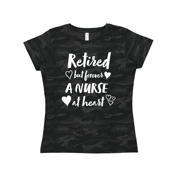 Inktastic Retired but Forever a Nurse at Heart Women's T-Shirt