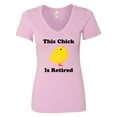 thumbnail image 1 of Inktastic Retirement This Chick is Retired Women's V-Neck T-Shirt, 1 of 5