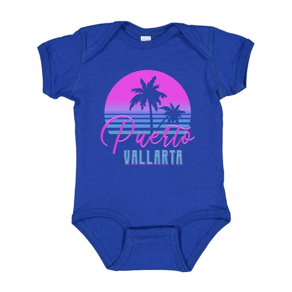 Inktastic Retro 80s Puerto Vallarta Boys or Girls Baby Bodysuit