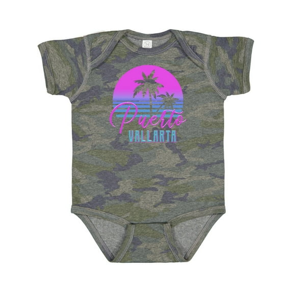 Inktastic Retro 80s Puerto Vallarta Boys or Girls Baby Bodysuit