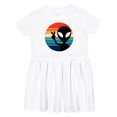 thumbnail image 1 of Inktastic Retro Alien Girls Toddler Dress, 1 of 5