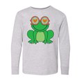 thumbnail image 1 of Inktastic Retro Frog Funny Sunglasses Long Sleeve Youth T-Shirt, 1 of 5