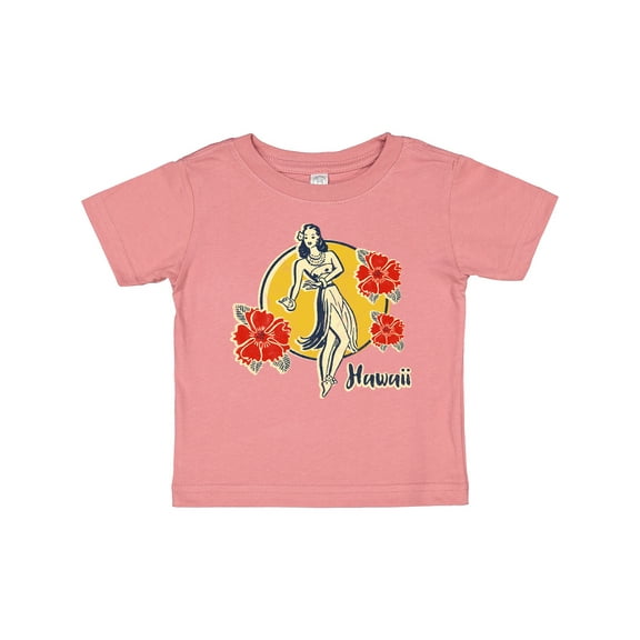 Inktastic Retro Hula Girl Girls Baby T-Shirt