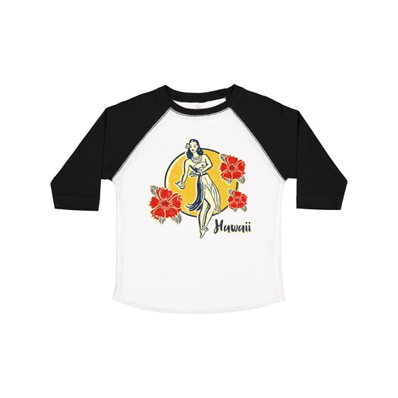 Inktastic Retro Hula Girl Girls Toddler T-Shirt