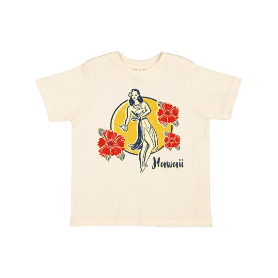 Inktastic Retro Hula Girl Girls Toddler T-Shirt