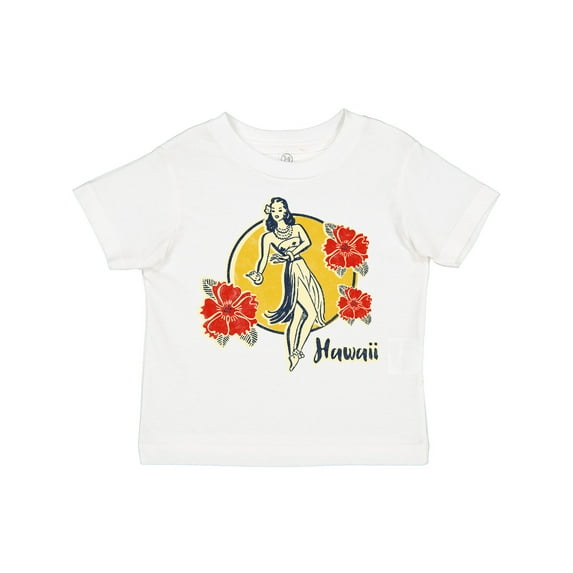 Inktastic Retro Hula Girl Girls Toddler T-Shirt