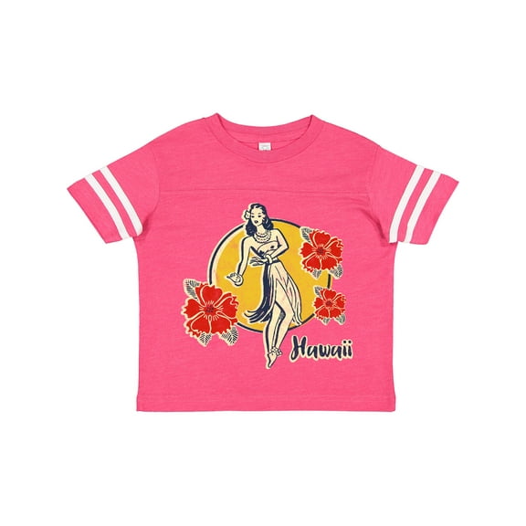 Inktastic Retro Hula Girl Girls Toddler T-Shirt