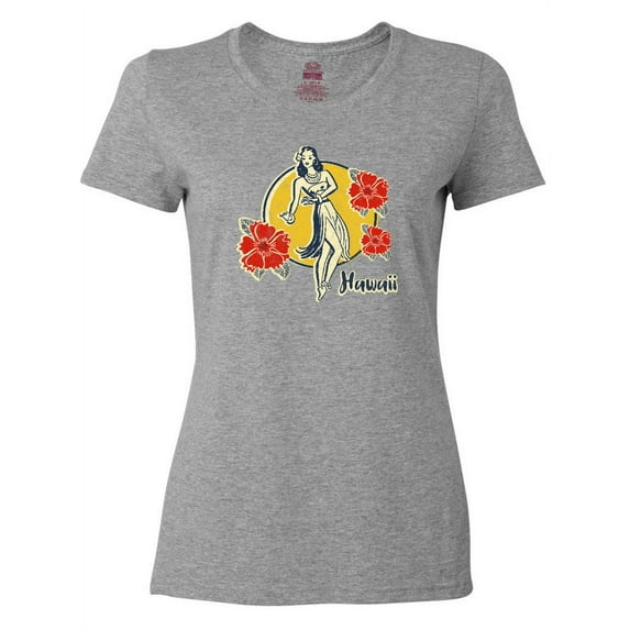 Inktastic Retro Hula Girl Women's T-Shirt