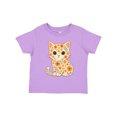thumbnail image 1 of Inktastic Retro Kitty Cat Flowered Girls Toddler T-Shirt, 1 of 5