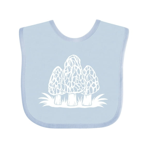 Inktastic Retro Morel Mushrooms Boys or Girls Baby Bib