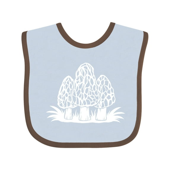 Inktastic Retro Morel Mushrooms Boys or Girls Baby Bib