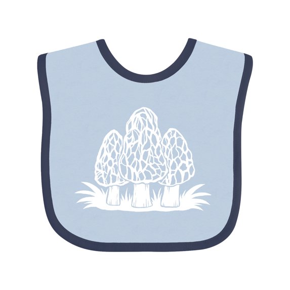 Inktastic Retro Morel Mushrooms Gift Baby Boy or Baby Girl Bib