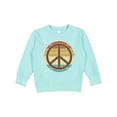 thumbnail image 1 of Inktastic Retro Peace Sign Sunset Toddler Sweatshirt, 1 of 4