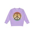 thumbnail image 1 of Inktastic Retro Peace Sign Sunset Toddler Sweatshirt, 1 of 4