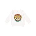thumbnail image 1 of Inktastic Retro Peace Sign Sunset Toddler Sweatshirt, 1 of 4