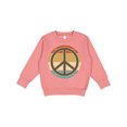 thumbnail image 1 of Inktastic Retro Peace Sign Sunset Toddler Sweatshirt, 1 of 4
