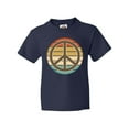 thumbnail image 1 of Inktastic Retro Peace Sign Sunset Youth T-Shirt, 1 of 5