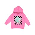 thumbnail image 1 of Inktastic Retro Skating Roller Skates Checkered Toddler Hoodie, 1 of 4
