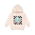 thumbnail image 1 of Inktastic Retro Skating Roller Skates Checkered Toddler Hoodie, 1 of 4